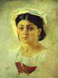 Ге Н - порт. итальянки в народном костюме - 1857